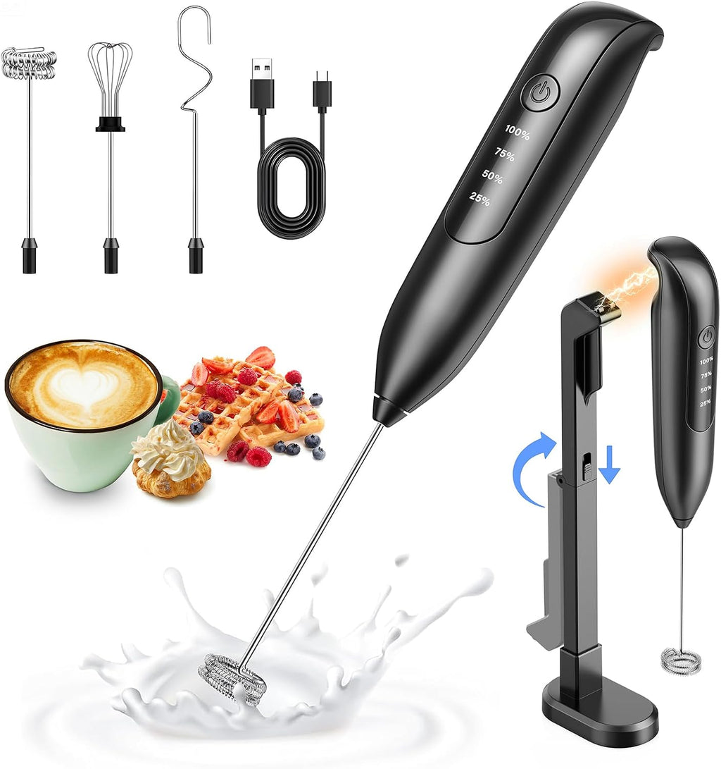 Electric Milk Frother Handheld (3-in-1)**