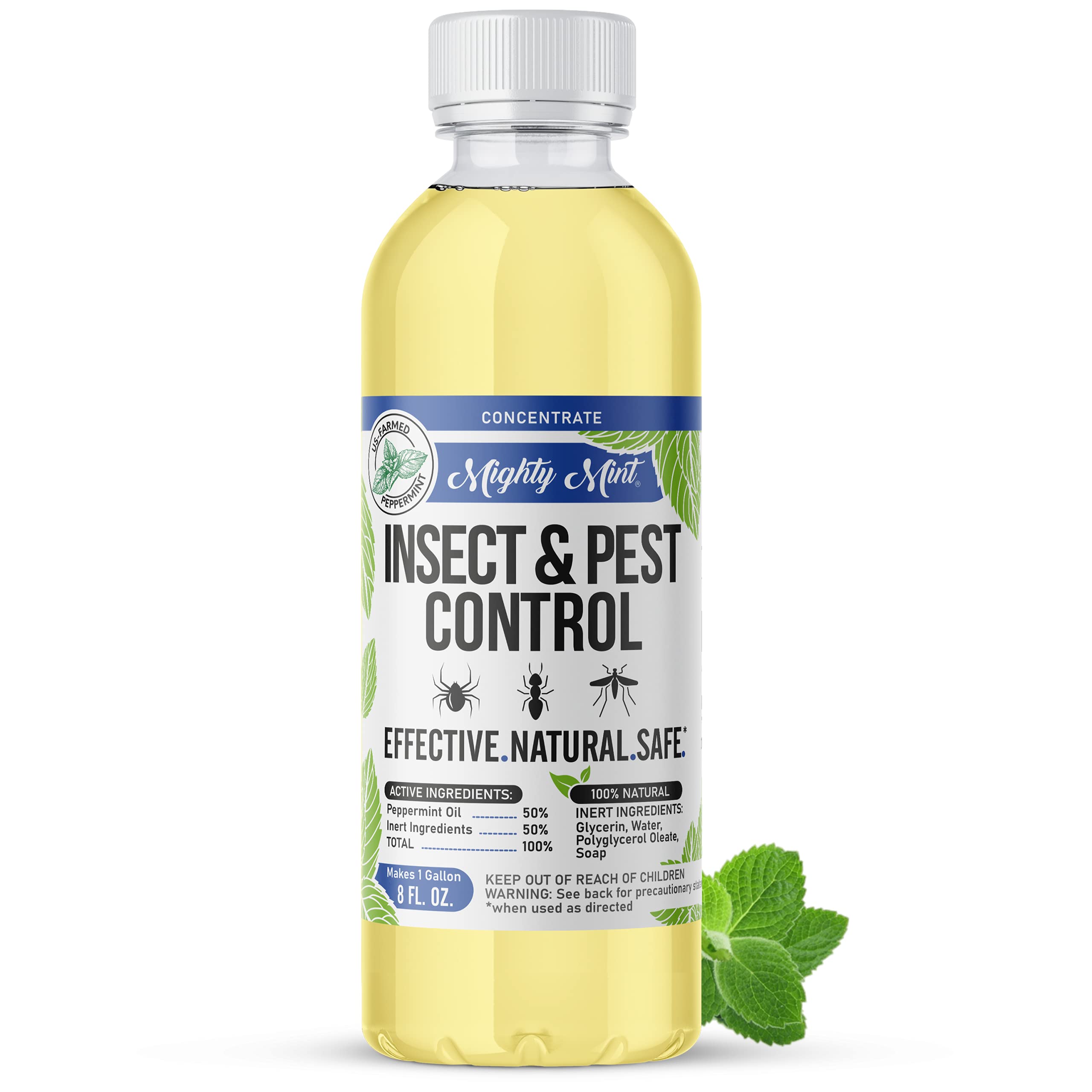 Mighty Mint Peppermint Oil Insect Repellent Spray – Indoor & Outdoor Bug Control for Spiders, Ants, Roaches, and More – Plant-Based, Extra-Strong Formula - 16 oz